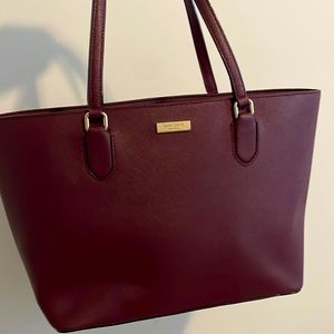 Burgundy purple purse